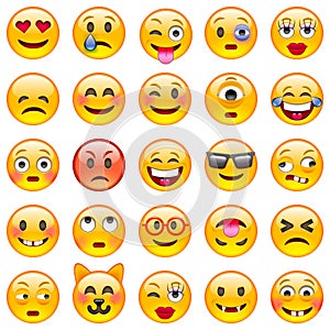 Set of Emoticons. Set of Emoji