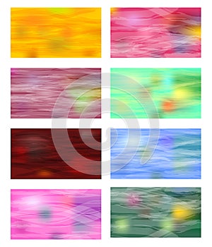 Set of empty abstract background for business card, flyer, website