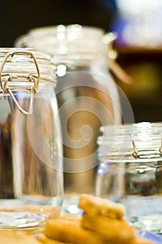 Set of Empty Glass Jars