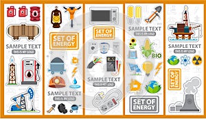 Energetics icons and logos photo