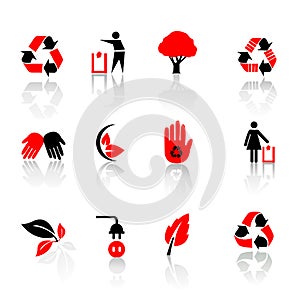 Set of environmental / recycling icons