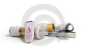 set of equipment for hair care hair dryer epilator curling iron