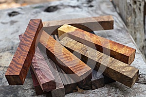 Set Exotic wood real for blanks