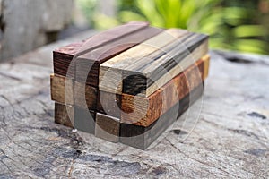 Set Exotic wood real for blanks