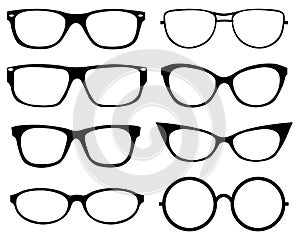 Set of eyeglasses photo