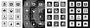 Set Failed access cloud storage, Social network, Cloud technology data transfer, Server, Data, Web Hosting, Hierarchy