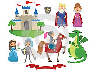 Set of fairy tale character