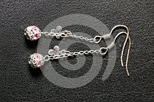 Set of fashion earrings and decorations