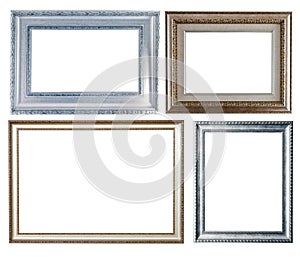 Set of few silver frames