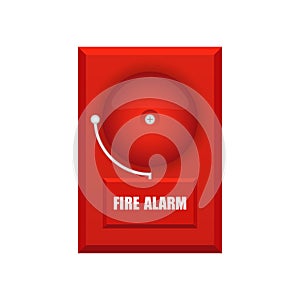 Set of fire alarms vector illustration isolated