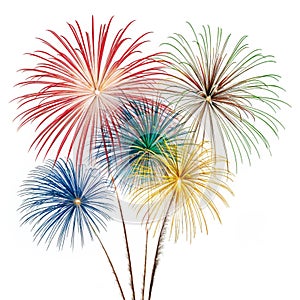 Set fireworks to happy celebration