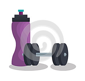 set fitness equipment icon