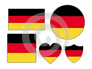 Set of Flags of Germany