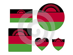 Set of Flags of Malawi