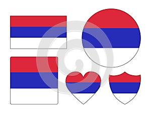 Set of Flags of Republic of Srpska