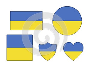 Set of Flags of Ukraine