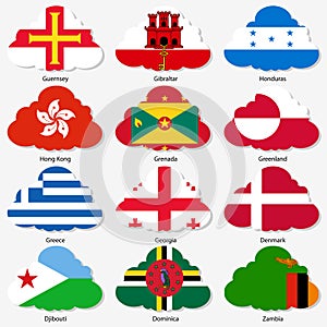 Set Flags of world sovereign states in form