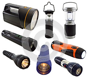 Set of flashlights