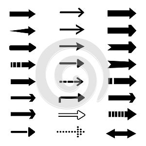 Set flat different arrows
