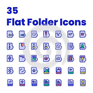 Set Flat Folder Icons interfaces