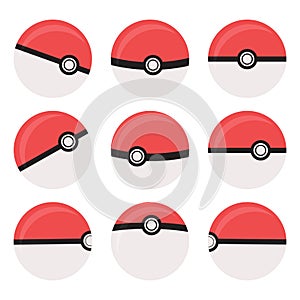 Set of flat icon, Ball Game team Player