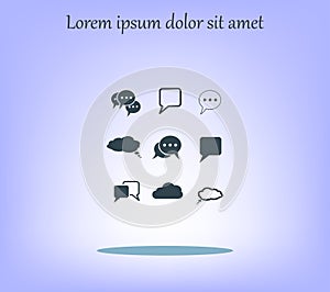 Vector illustration of gray background with gradient