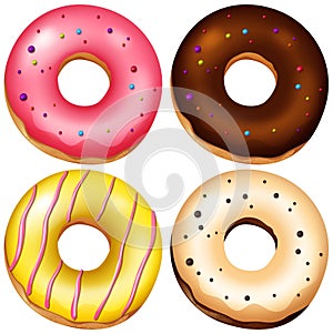 A Set of Flavoured Donuts