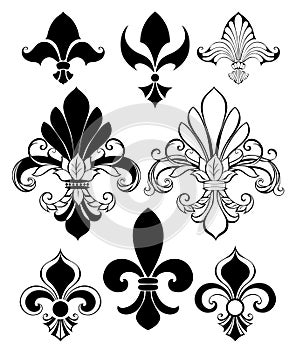 Set of Fleur de Lis photo