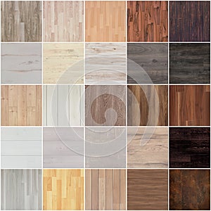 Set of floor wood texture photo