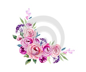 Set of the floral arrangements