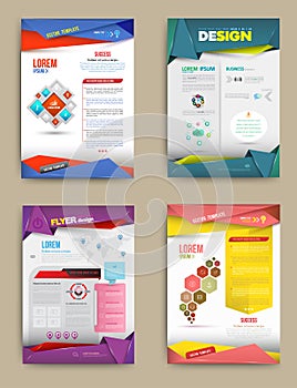 Set of Flyer, Brochure Design Templates.