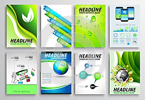 Set of Flyer Design, Infographic layout. Brochure Designs