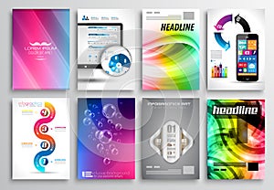 Set of Flyer Design, Infographics. Brochure Designs