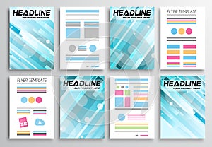 Set of Flyer Design, Infographics. Brochure Designs