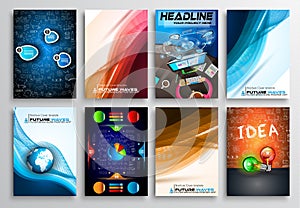 Set of Flyer Design, Infographics. Brochure Designs,