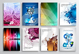 Set of Flyer Design, Web Templates. Brochure Designs