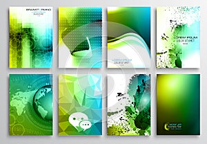 Set of Flyer Design, Web Templates. Brochure Designs