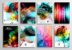 Set of Flyer Design, Web Templates. Brochure Designs photo