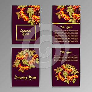 Set of flyers brochures, templates design.