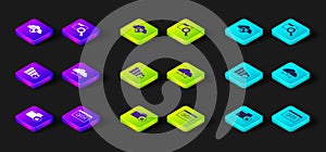 Set Folder and lock, Data analysis, Financial growth decrease, Network cloud connection, Search with folder and Cloud