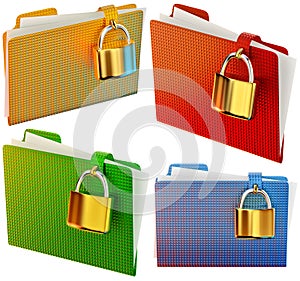 Set of folders with locks