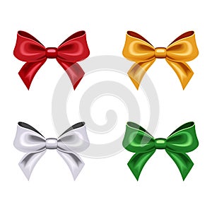 Set of four bows.