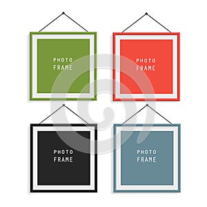 Set of four photo frames
