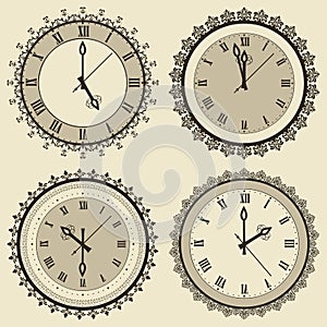 Vintage Clock Set