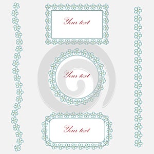 Set-of-frames-with-blue-forget-me-nots