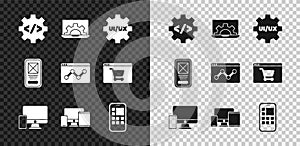 Set Front end development, Web, UI or UX design, Monitor and mobile, Monitor, mobile, tablet, Mobile Apps, and Website