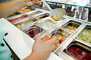 Set of fruit dessert for make a smoothie. Fresh fruits juices.