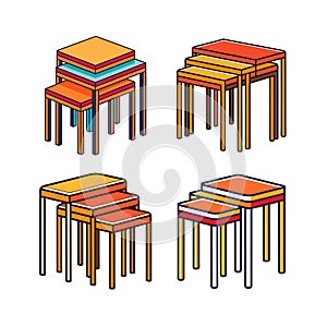 Set of  Functional Nesting Tables for Versatile Spaces