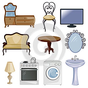 Set of furniture and equipment for the home