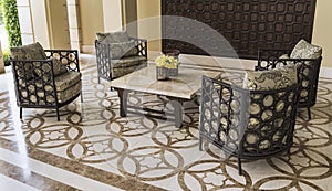 Set of furniture from rattan